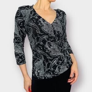 Vintage 90s J.B.S. LTD‎ Sparkle Top Size M